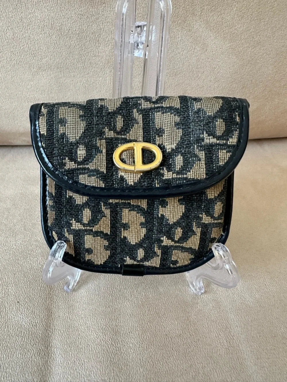 💙 Christian Dior Vintage Trotter Coin Pouch - Authentic